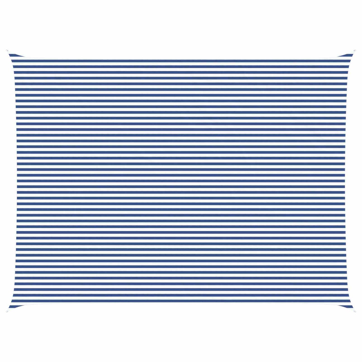 vidaXL Sun Shade Sail Blue and White 8 x 6 m 100% Polyester Oxford