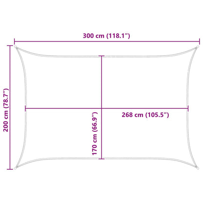 vidaXL Sun Shade Sail PU coated oxford
