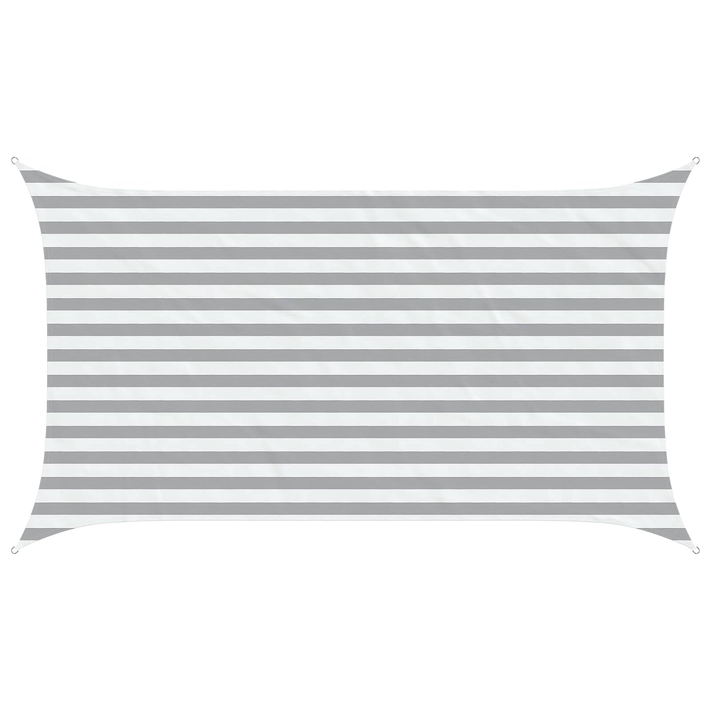 vidaXL Sun Shade Sail Light Grey and White 3.5 x 2 m
