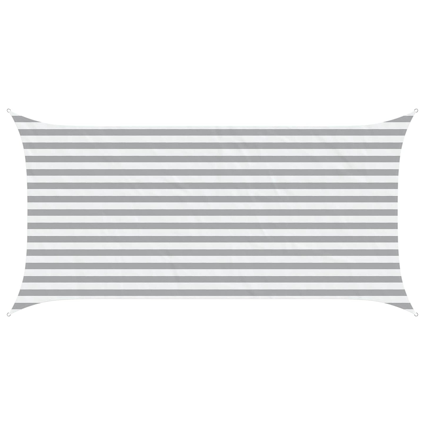 vidaXL Sun Shade Sail Light Grey and White 4 x 2 m