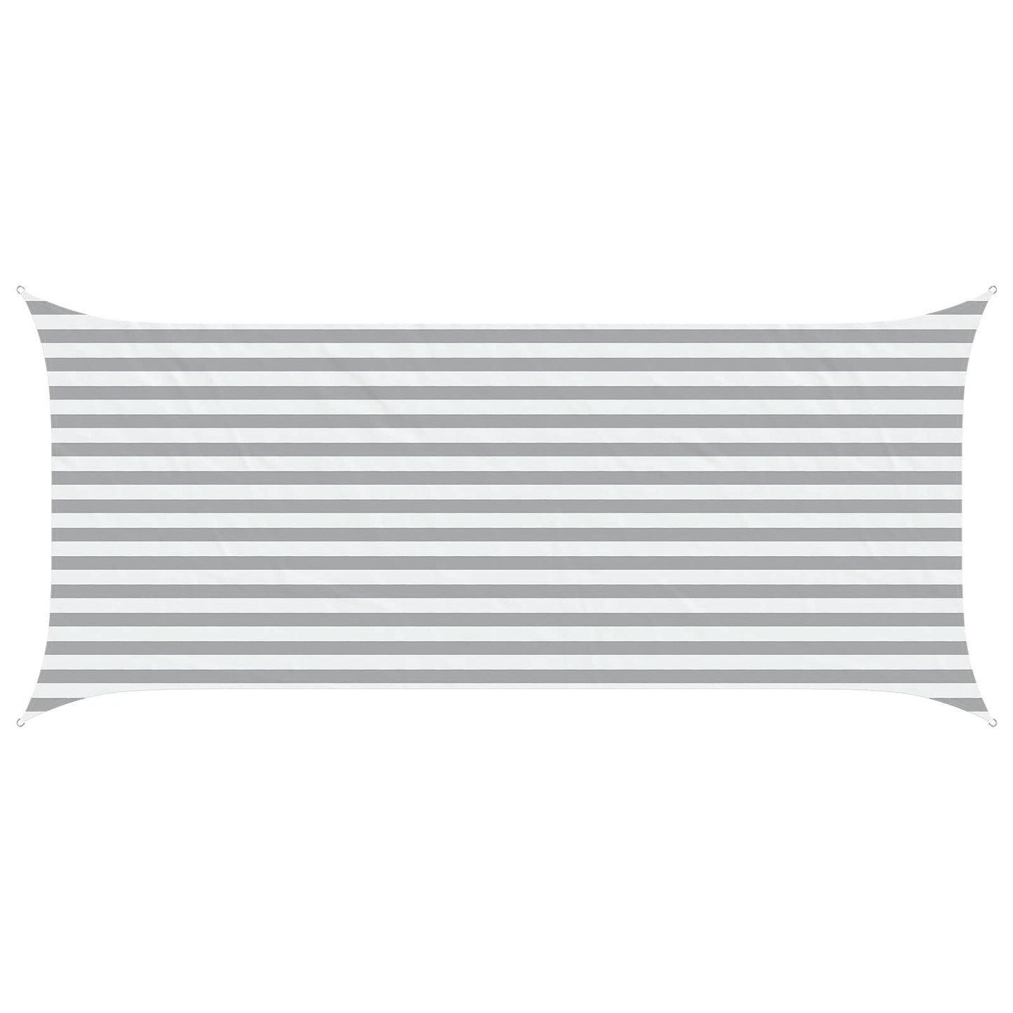 vidaXL Sun Shade Sail Light Grey and White 4,5 x 2 m
