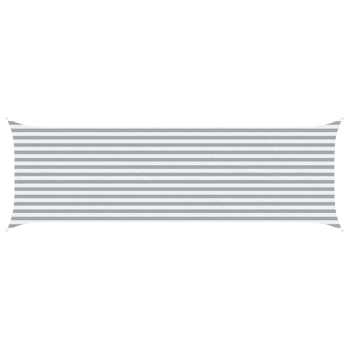 vidaXL Sun Shade Sail Light Grey and White 6 x 2 m