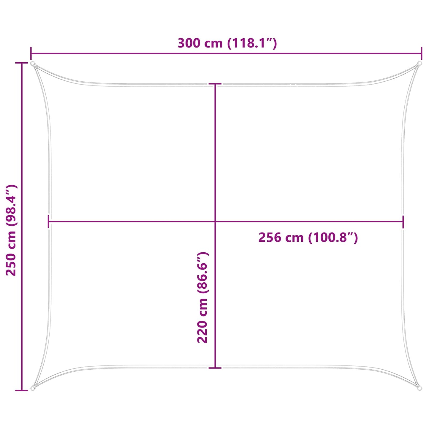 vidaXL Sun Shade Sail PU coated oxford Rectangular