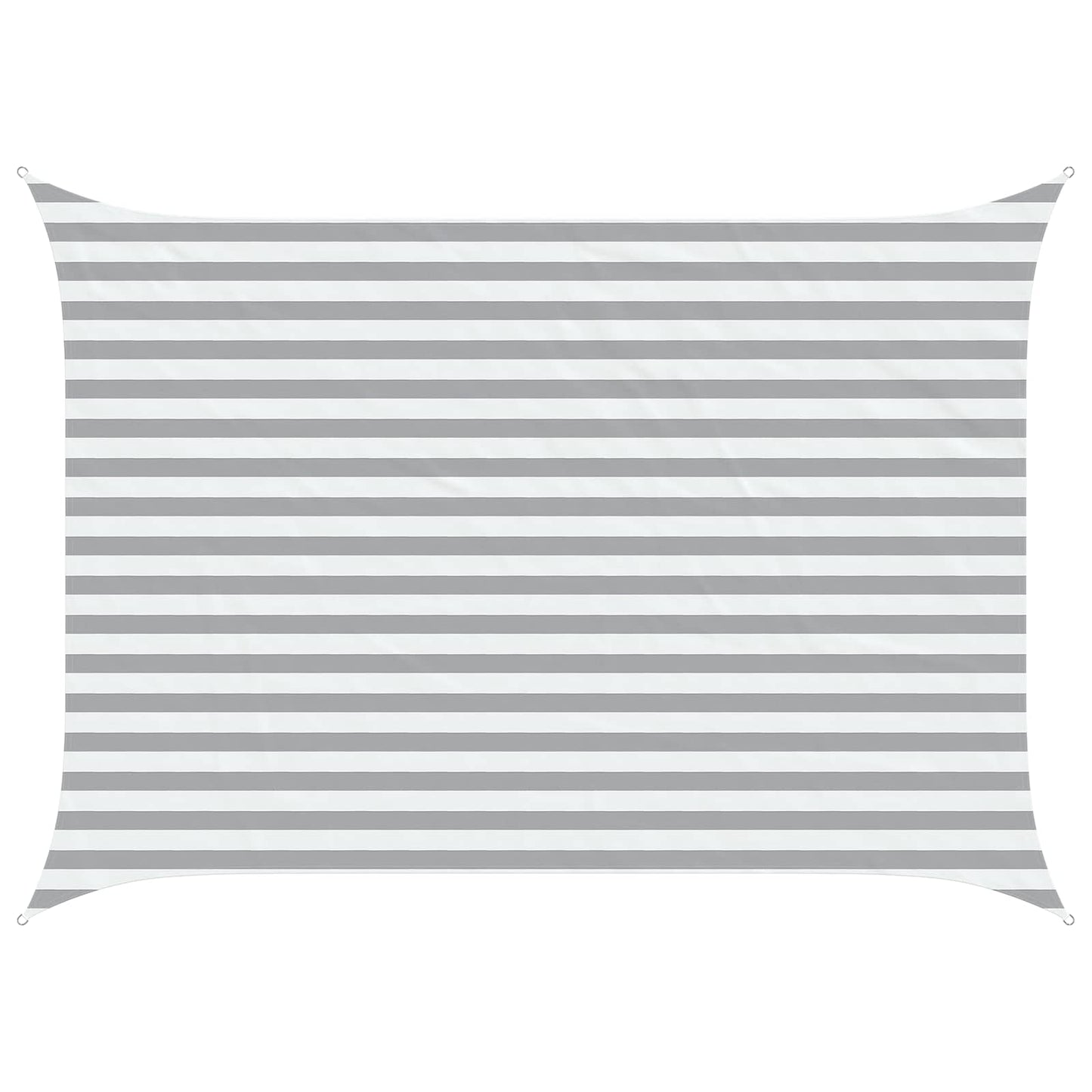 vidaXL Sun Shade Sail Light Grey and White 3,5 x 2,5 m