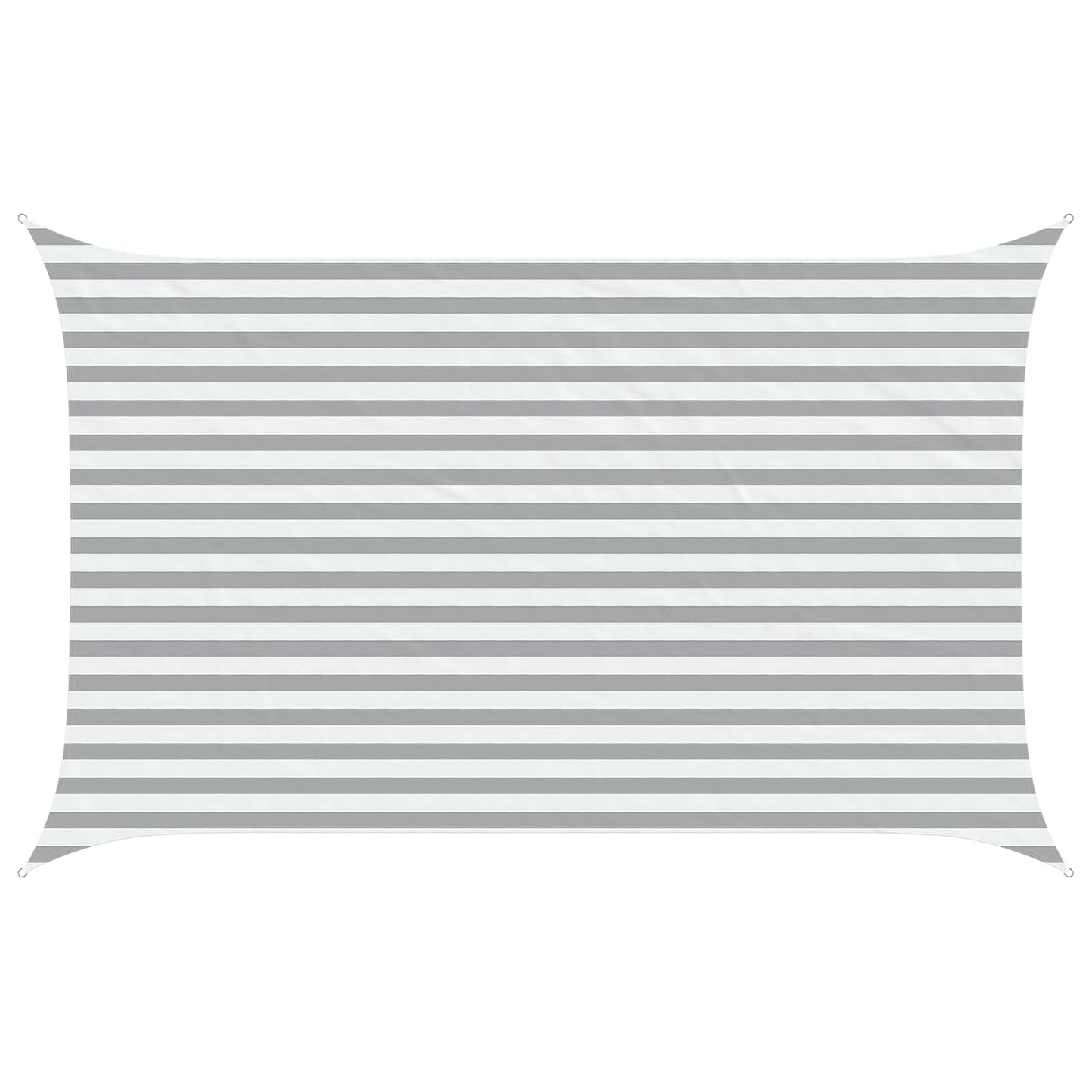 vidaXL Sun Shade Sail Light Grey and White 4 x 2.5 m