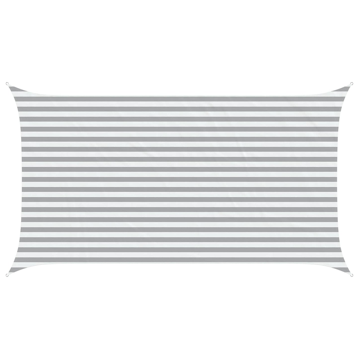 vidaXL Sun Shade Sail Light Grey and White 4,5 x 2,5 m