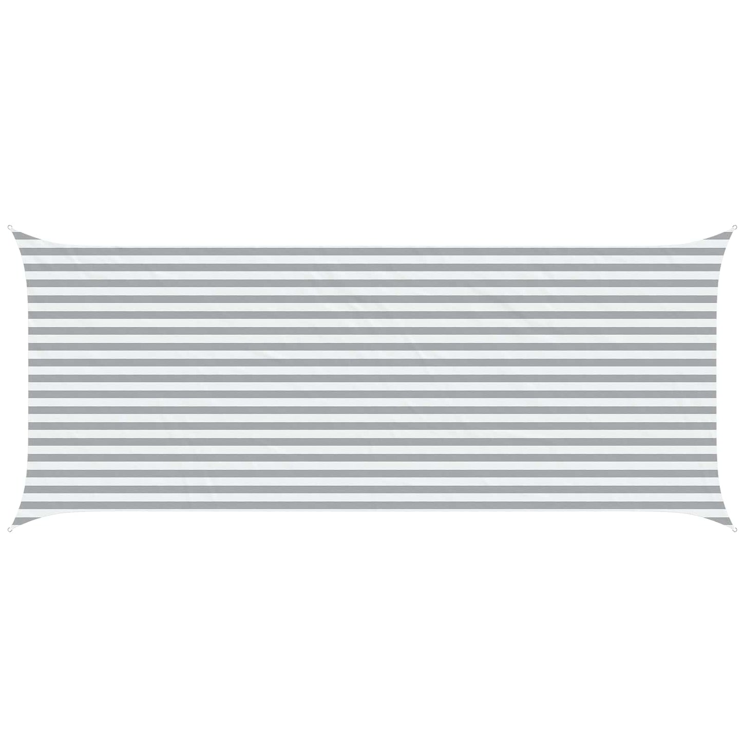 vidaXL Sun Shade Sail Light Grey and White 6 x 2.5 m