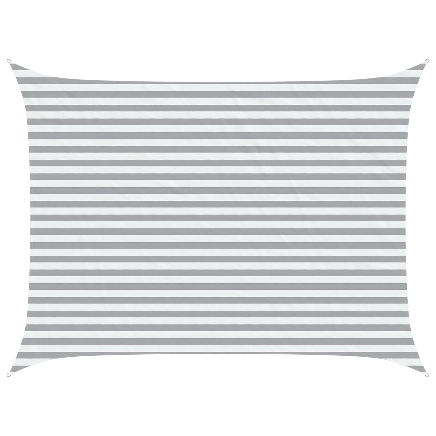 vidaXL Sun Shade Sail Light Grey and White 4 x 3 m