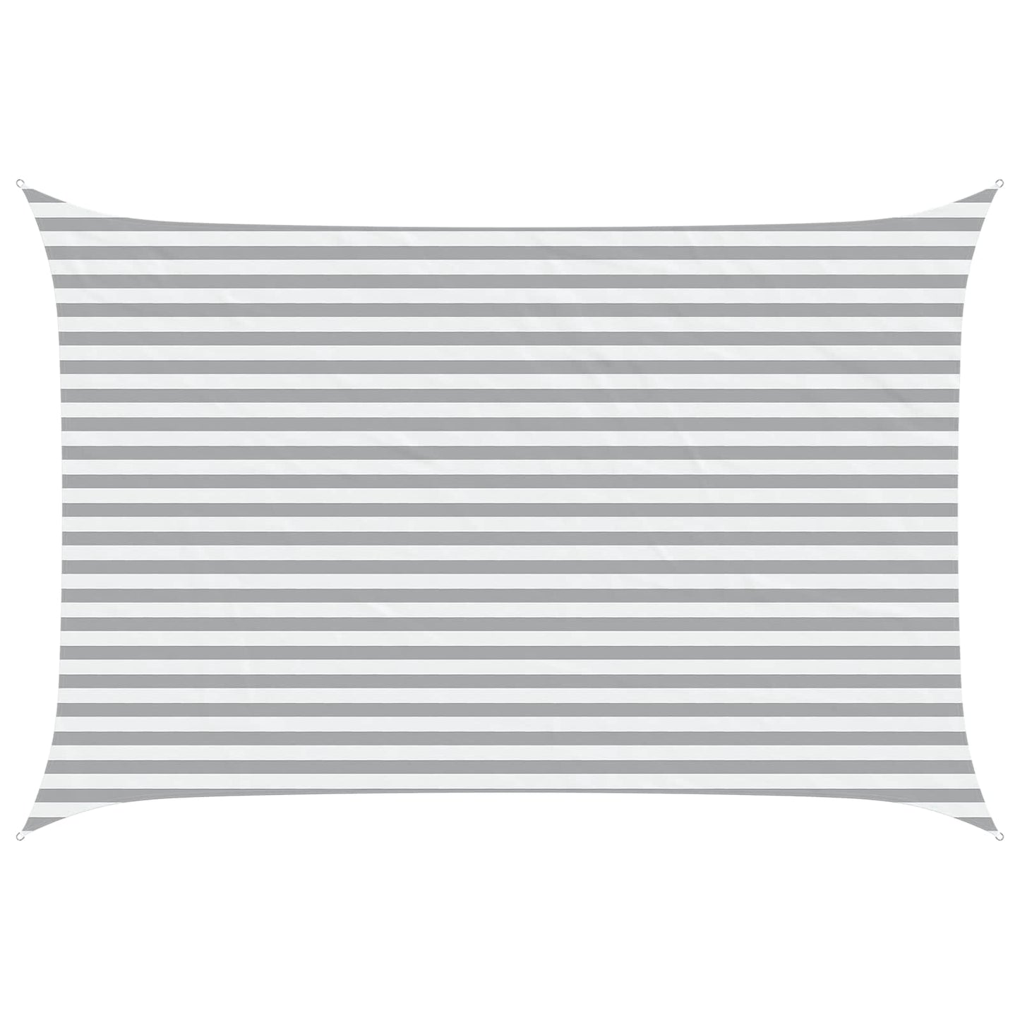vidaXL Sun Shade Sail Light Grey and White 4.5 x 3 m