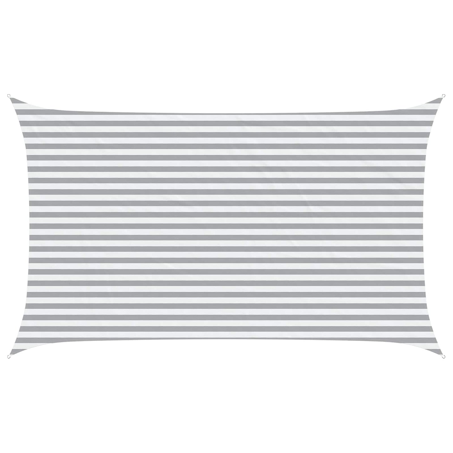 vidaXL Sun Shade Sail Light Grey and White 5 x 3 m