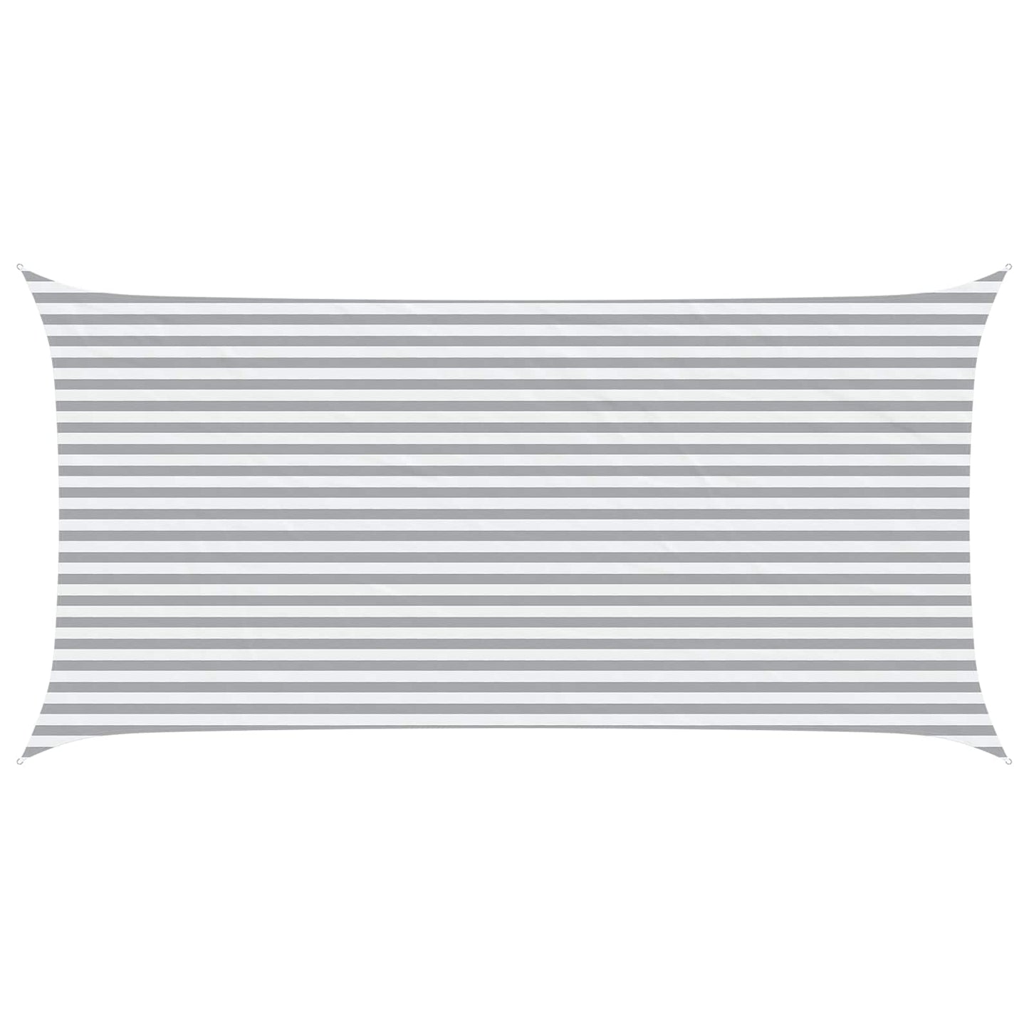 vidaXL Sun Shade Sail Light Grey and White 6 x 3 m