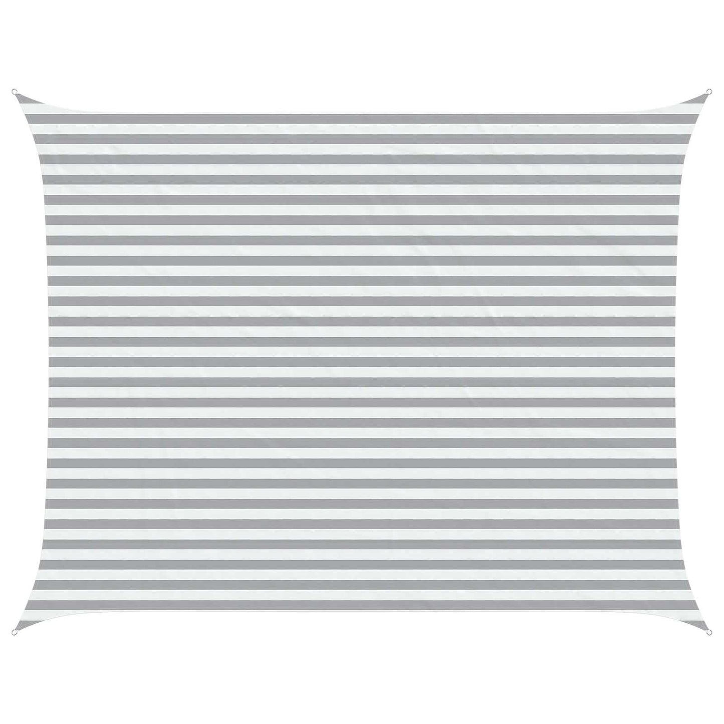 vidaXL Sun Shade Sail Light Grey and White 4,5 x 3,5 m