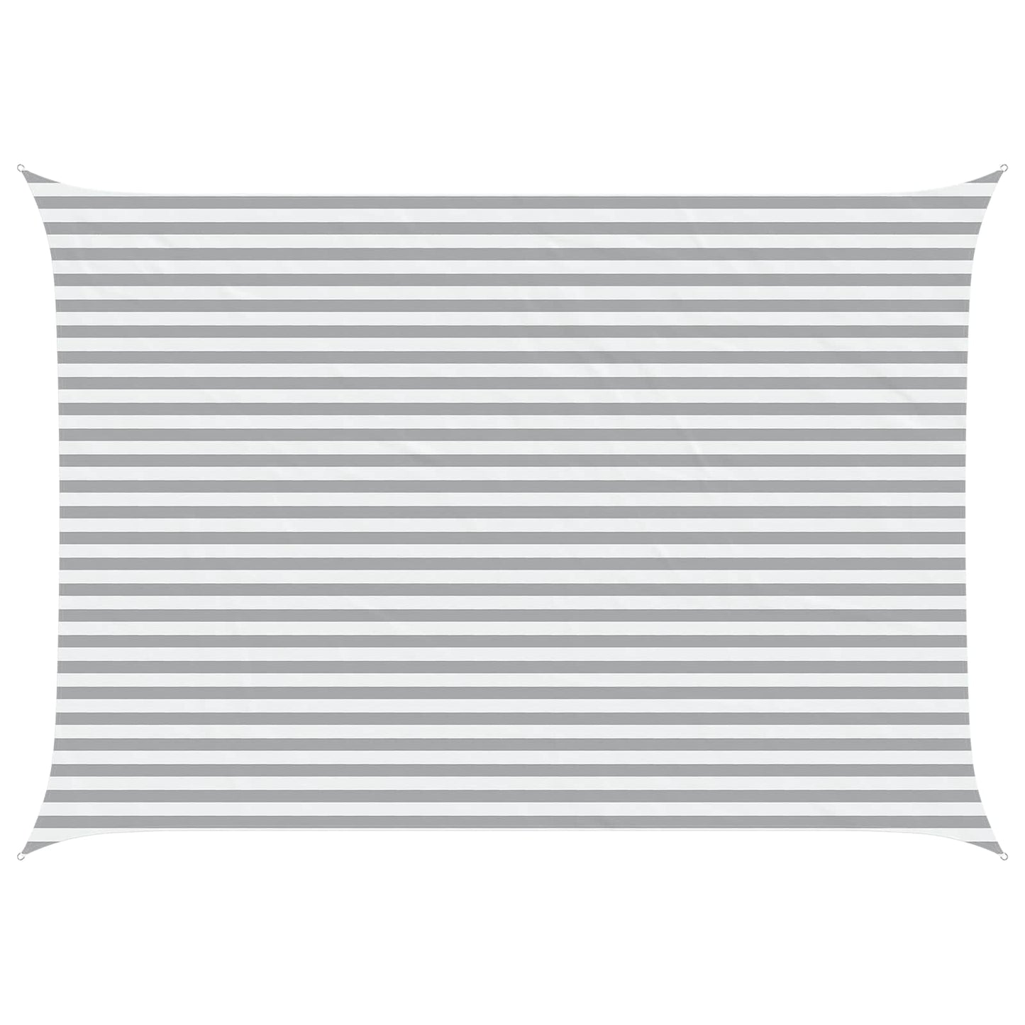 vidaXL Sun Shade Sail Light Grey and White 5 x 3.5 m