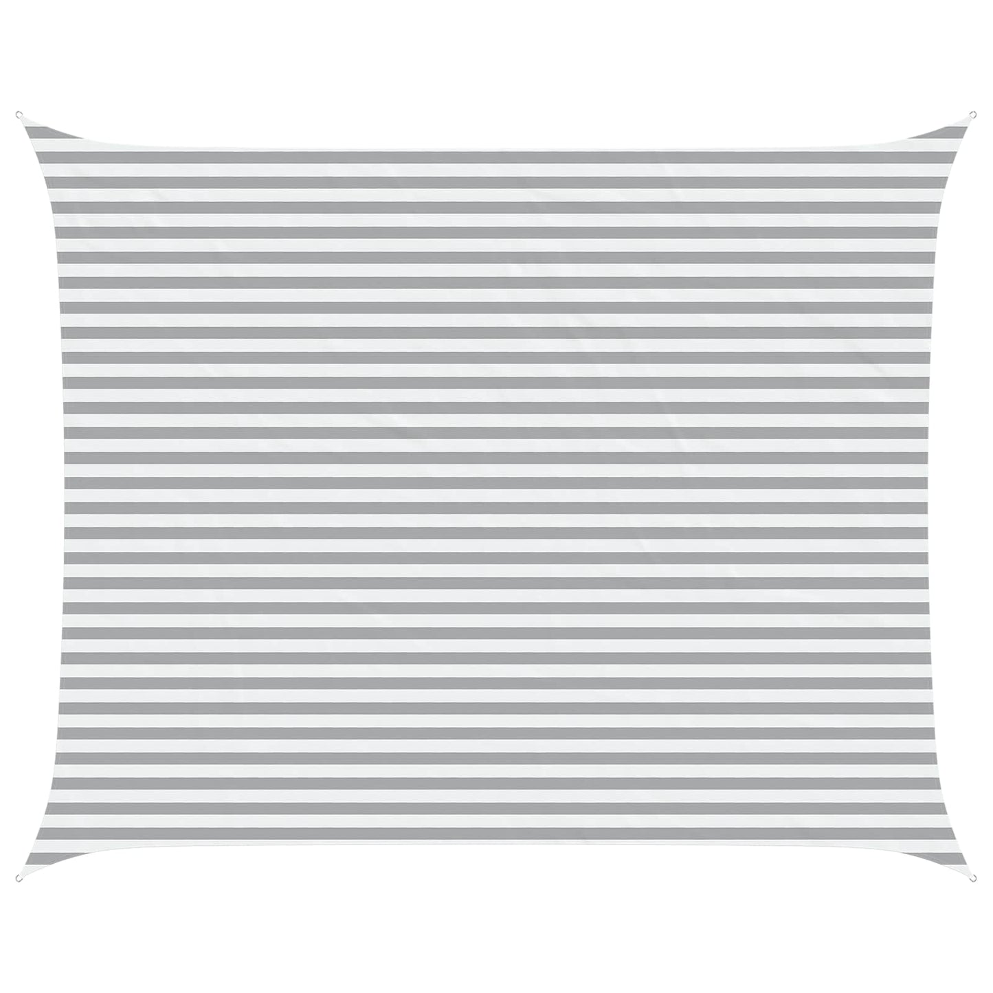 vidaXL Sun Shade Sail Light Grey and White 5 x 4 m