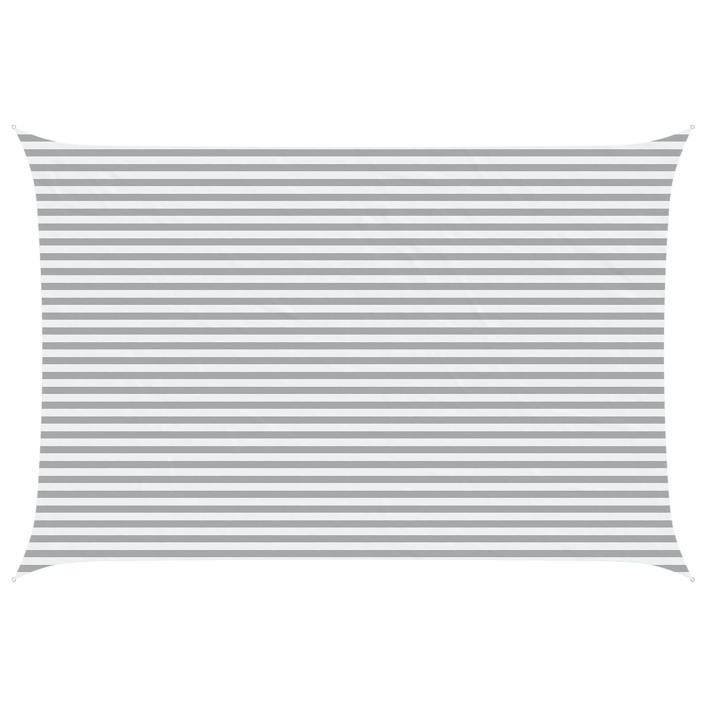 vidaXL Sun Shade Sail Light Grey and White 6 x 4 m