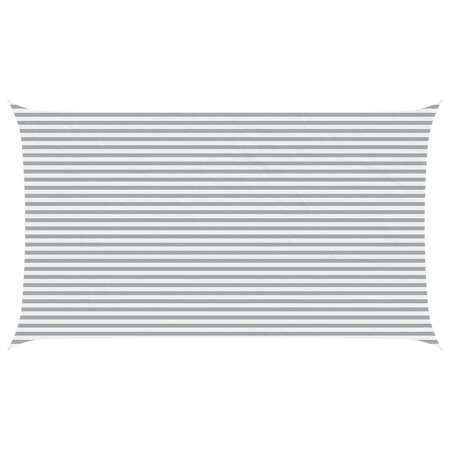 vidaXL Sun Shade Sail Light Grey and White 7 x 4 m