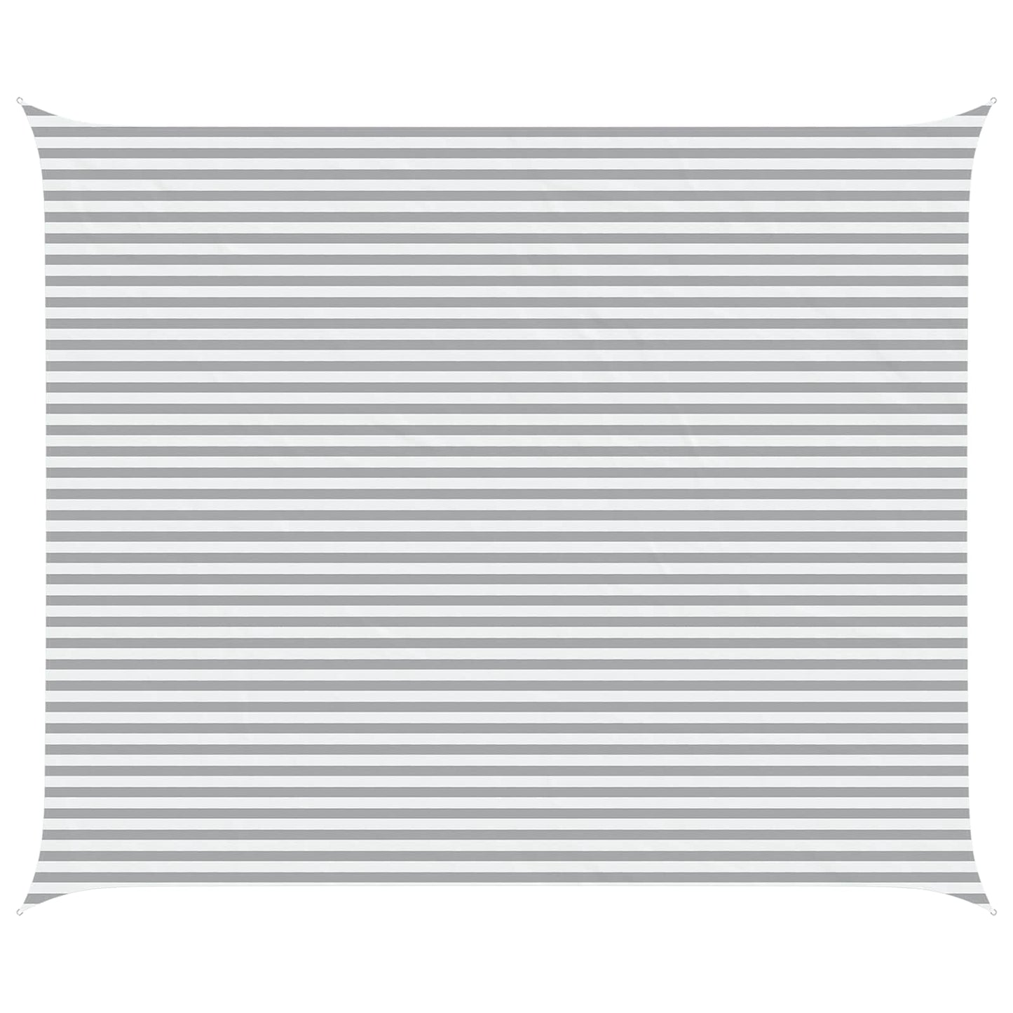 vidaXL Sun Shade Sail Light Grey and White 6 x 5 m