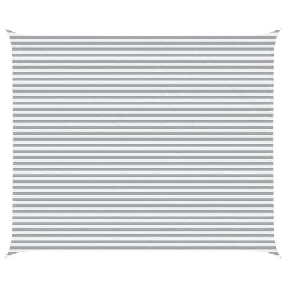 vidaXL Sun Shade Sail Light Grey and White 6 x 5 m