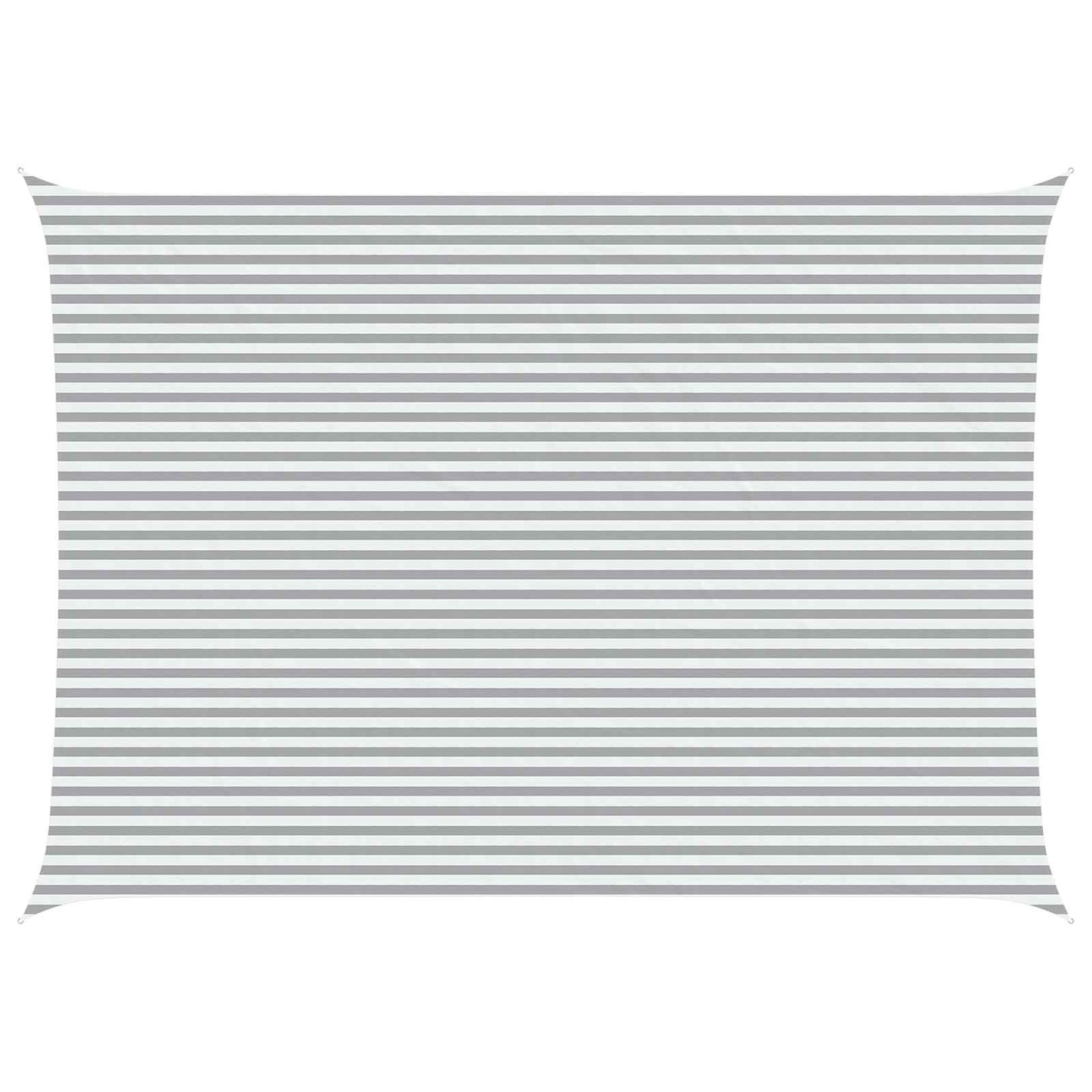 vidaXL Sun Shade Sail Light Grey and White 7 x 5 m