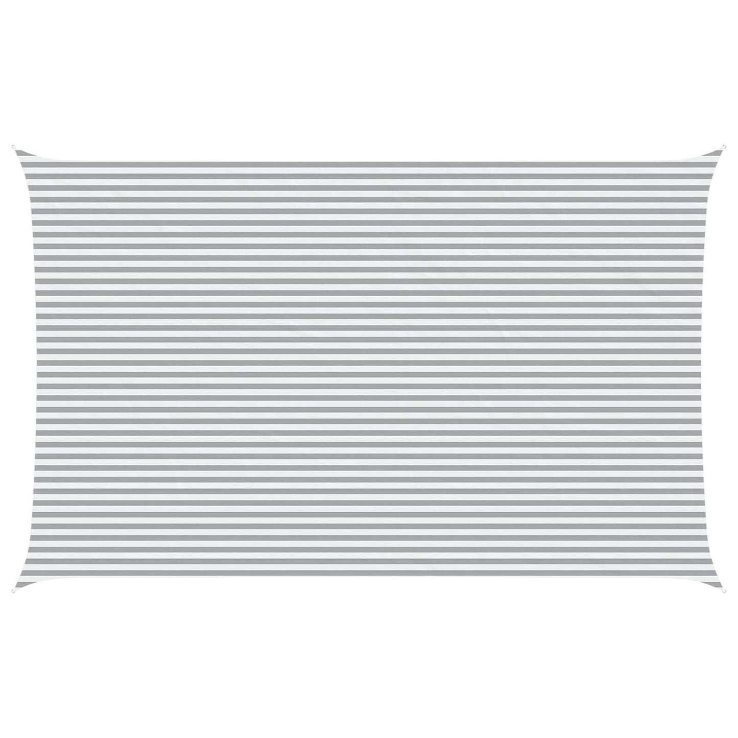 vidaXL Sun Shade Sail Light Grey and White 8 x 5 m