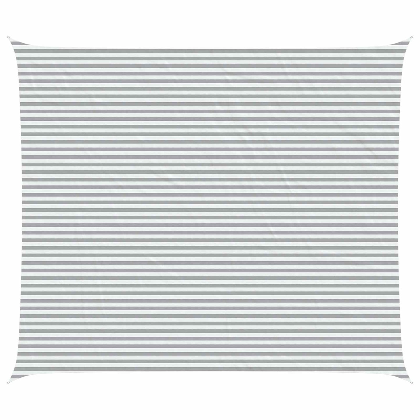 vidaXL Sun Shade Sail Light Grey and White 7 x 6 m