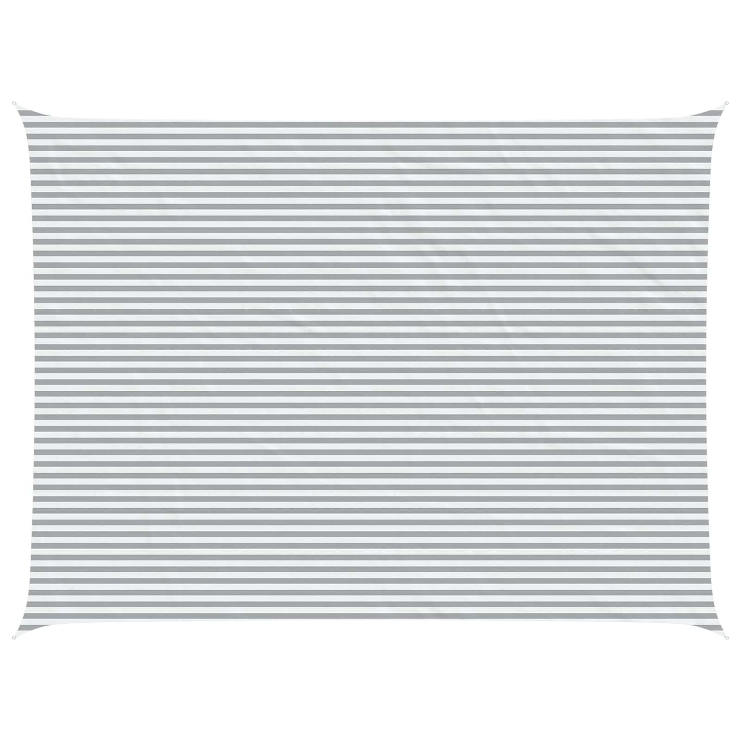 vidaXL Sun Shade Sail Light Grey and White 8 x 6 m