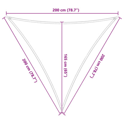 vidaXL Sun Shade Sail Orange and Brown 2 x 2 x 2 m