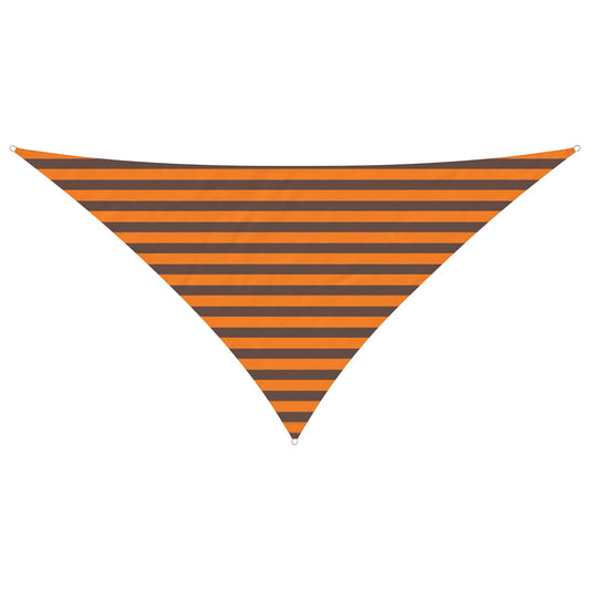 vidaXL Sun Shade Sail Orange and Brown 2.5 x 2.5 x 3.5 m