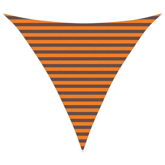 vidaXL Sun Shade Sail Orange and Brown 3 x 3 x 3 m