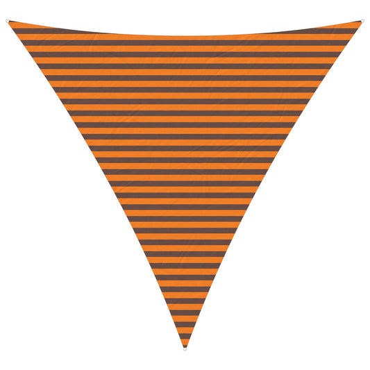 vidaXL Sun Shade Sail Orange and Brown 4 x 4 x 4 m