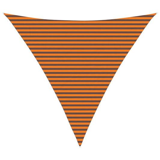 vidaXL Sun Shade Sail Orange and Brown 5 x 5 x 5 m