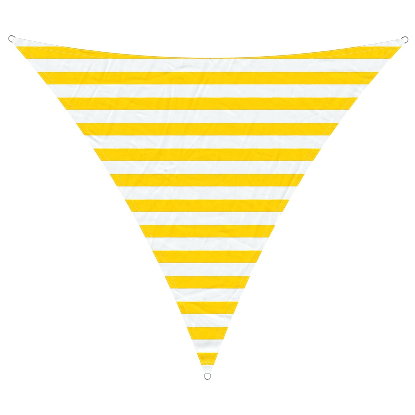 vidaXL Sun Shade Sail Yellow and White 2 x 2 x 2 m