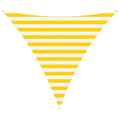 vidaXL Sun Shade Sail Yellow and White 2 x 2 x 2 m