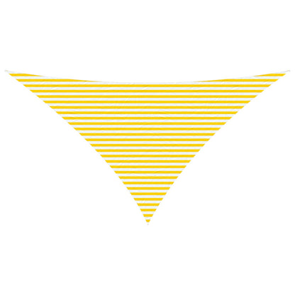 vidaXL Sun Shade Sail Yellow and White 7 x 5 x 5 m