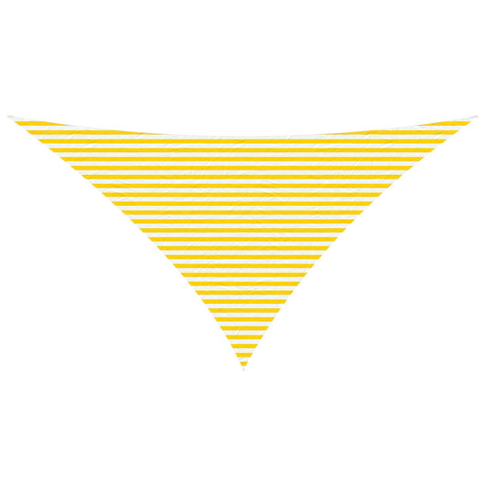 vidaXL Sun Shade Sail Yellow and White 7 x 5 x 5 m