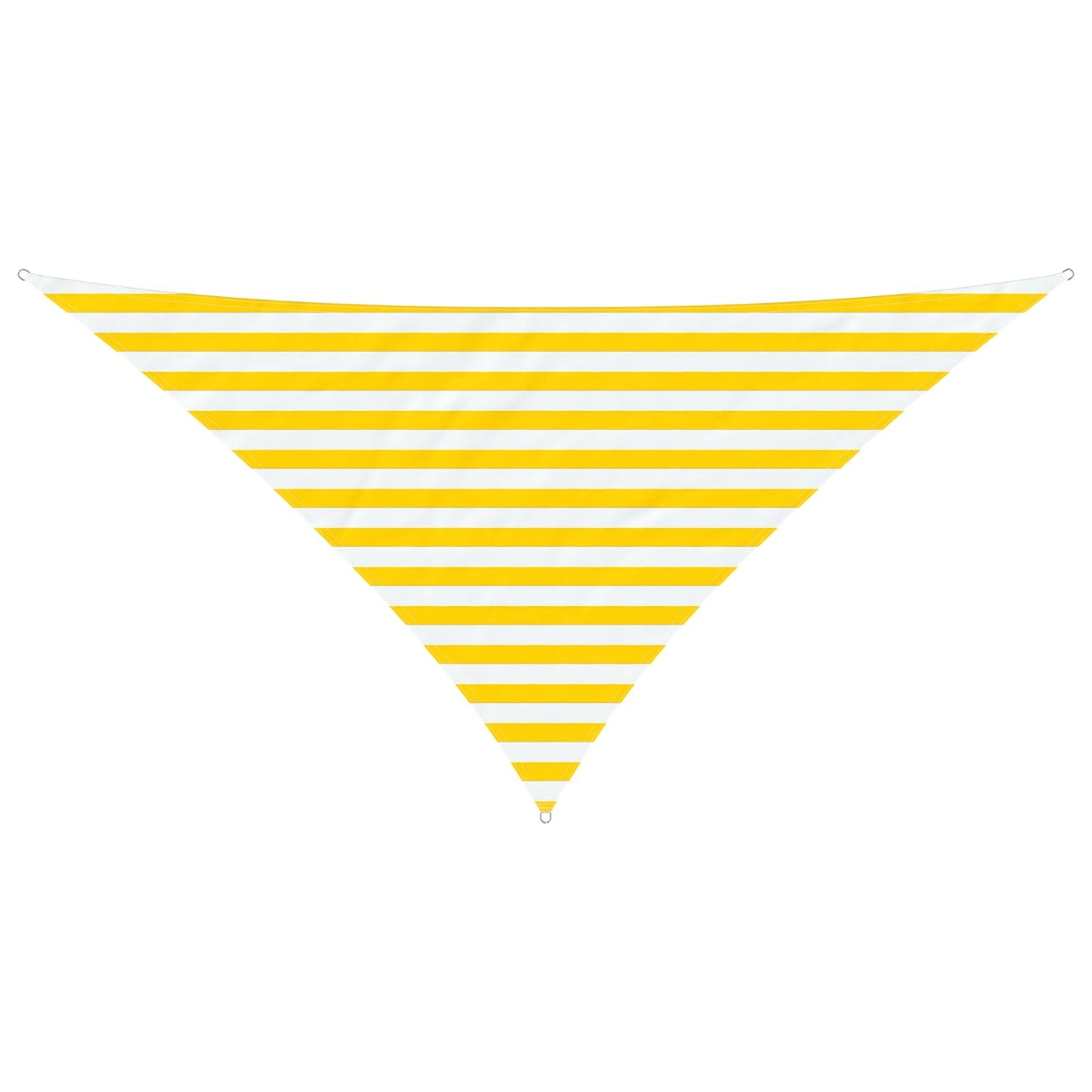 vidaXL Sun Shade Sail Yellow and White 2.5 x 2.5 x 3.5 m