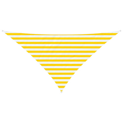 vidaXL Sun Shade Sail Yellow and White 2.5 x 2.5 x 3.5 m
