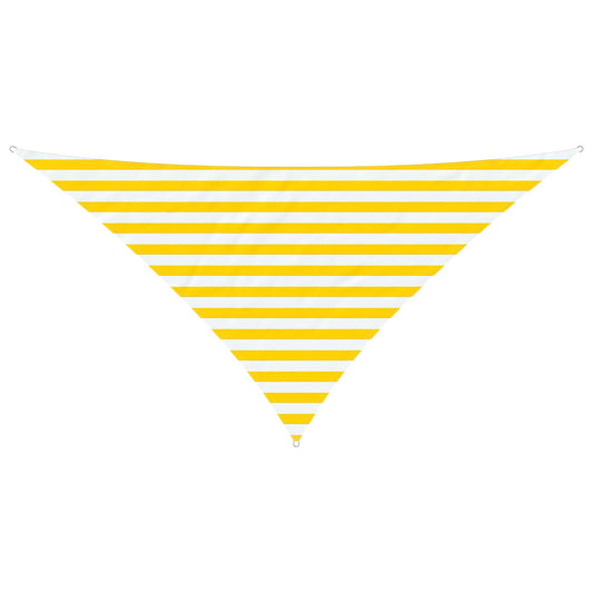 vidaXL Sun Shade Sail Yellow and White 2.5 x 2.5 x 3.5 m