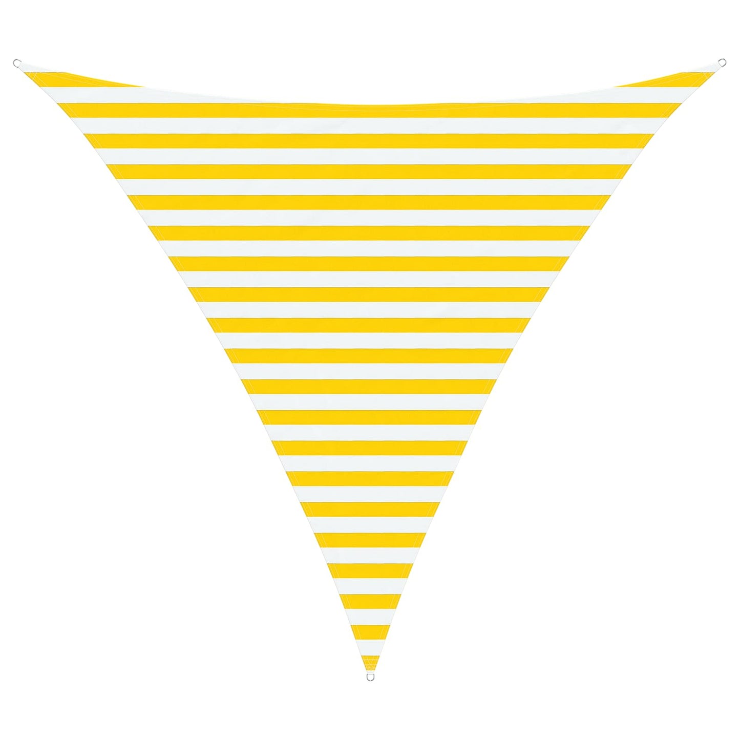 vidaXL Sun Shade Sail Yellow and White 3 x 3 x 3 m
