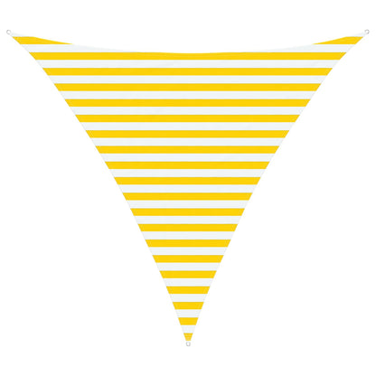 vidaXL Sun Shade Sail Yellow and White 3 x 3 x 3 m
