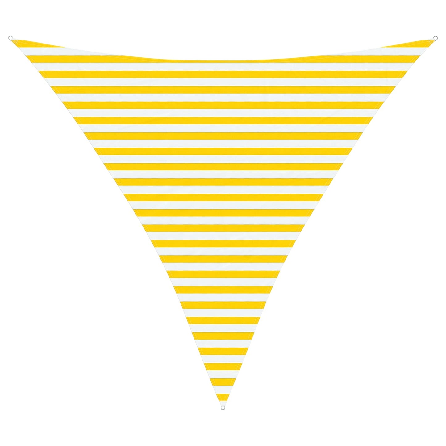 vidaXL Sun Shade Sail Yellow and White 3.6 x 3.6 x 3.6 m