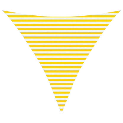 vidaXL Sun Shade Sail Yellow and White 3.6 x 3.6 x 3.6 m
