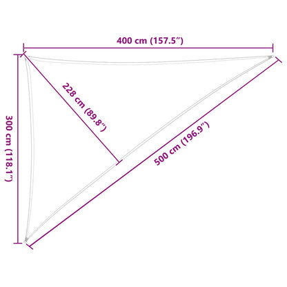 vidaXL Sun Shade Sail Yellow and White 3 x 4 x 5 m