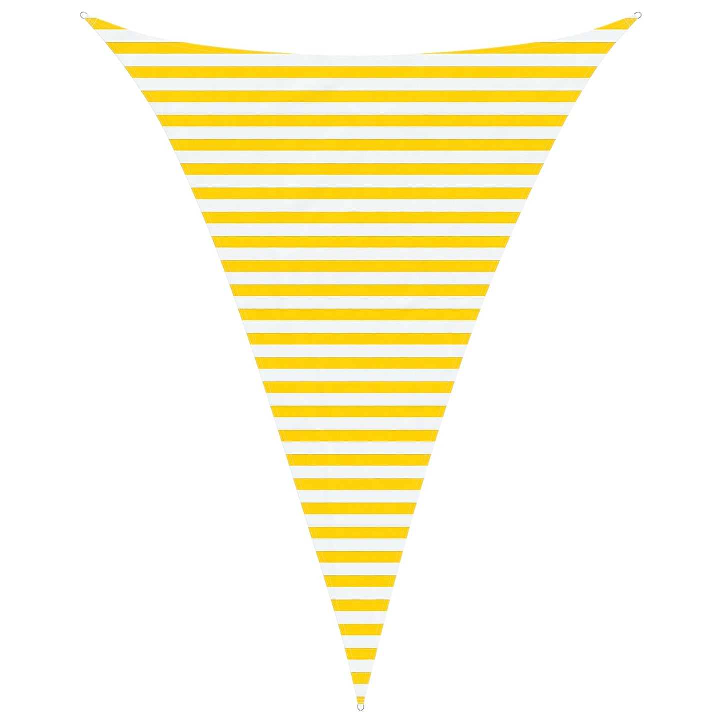 vidaXL Sun Shade Sail Yellow and White 3 x 4 x 4 m