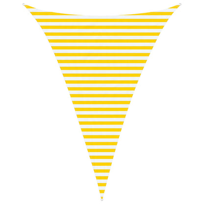 vidaXL Sun Shade Sail Yellow and White 3 x 4 x 4 m