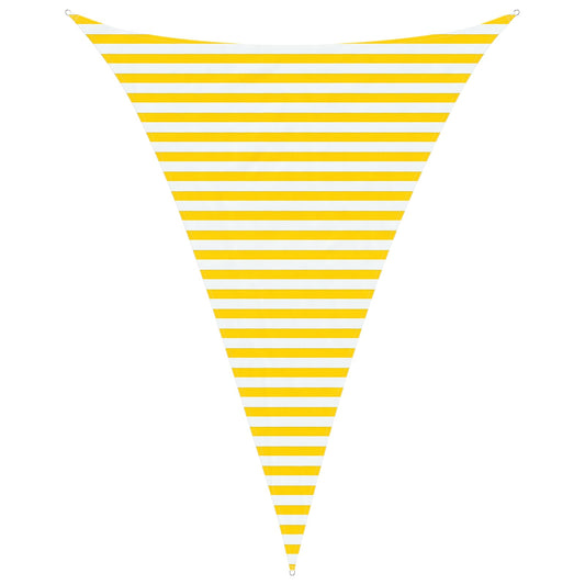 vidaXL Sun Shade Sail Yellow and White 3 x 4 x 4 m