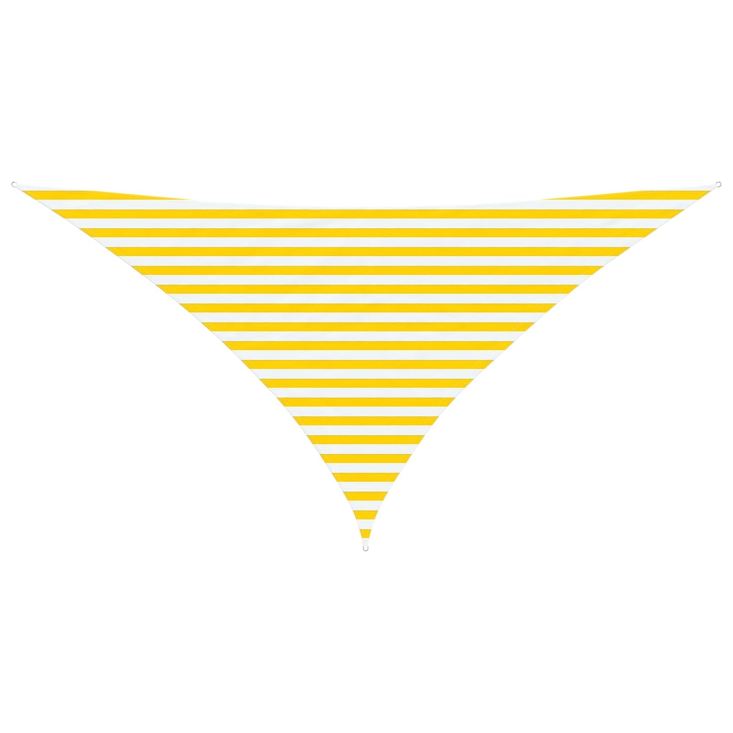 vidaXL Sun Shade Sail Yellow and White 3.5 x 3.5 x 4.9 m