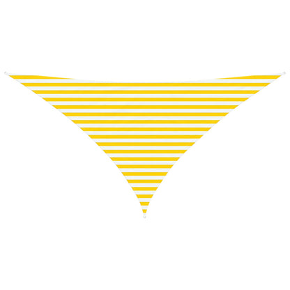 vidaXL Sun Shade Sail Yellow and White 3.5 x 3.5 x 4.9 m