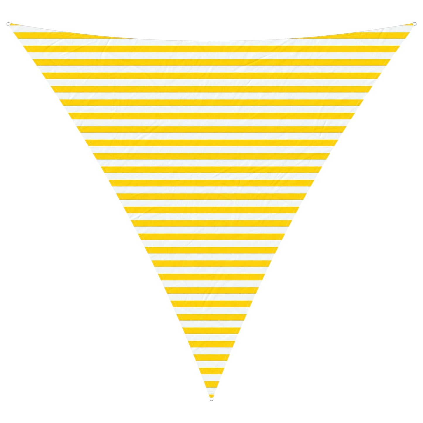 vidaXL Sun Shade Sail Yellow and White 4 x 4 x 4 m
