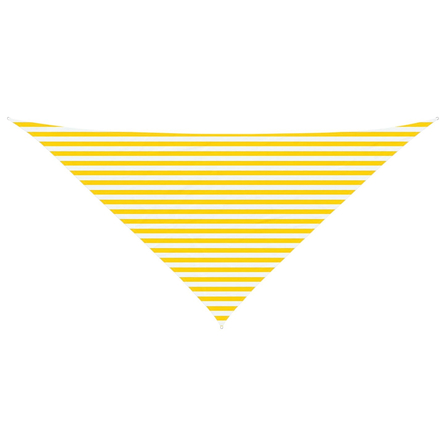 vidaXL Sun Shade Sail Yellow and White 4 x 4 x 5.8 m
